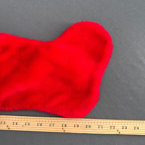 Reindeer Christmas Stocking 21" Plush 3D Cabincore Cottagecore Rustic Deer Head - Picture 15 of 15